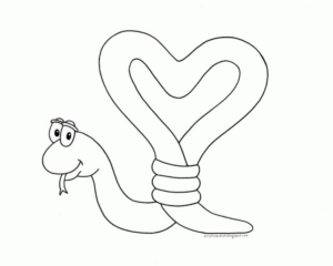 Disegno di San Valentino da stampare e colorare 2