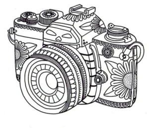 Disegno di fotocamera da stampare e colorare 16