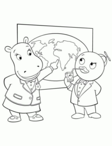 Disegno di ippopotamo da stampare e colorare