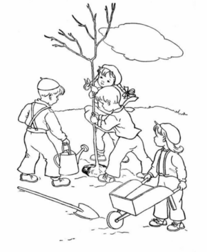 Disegno di giardiniere da stampare e colorare 39