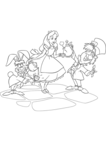 Disegno di Alice nel paese delle meraviglie da stampare e colorare 78 Disegno di Alice nel paese delle meraviglie da stampare e colorare 78
