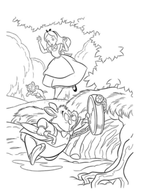 Disegno di Alice nel paese delle meraviglie da stampare e colorare 83 Disegno di Alice nel paese delle meraviglie da stampare e colorare 83