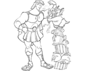Disegni di Hercules da colorare