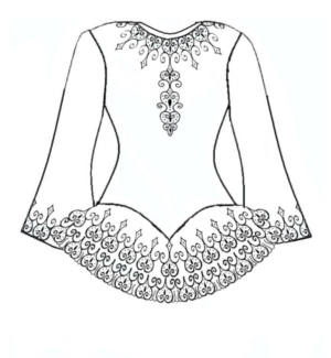 Disegno di vestito da donna da stampare e colorare 21