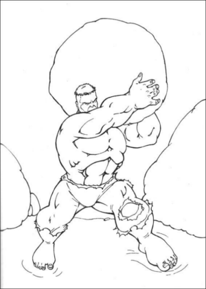 Disegno di Hulk da stampare e colorare 50