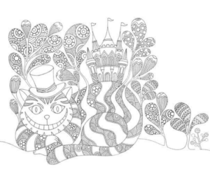 Disegno di Alice nel paese delle meraviglie da stampare e colorare 86