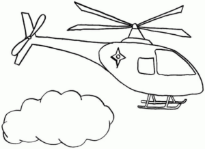 Disegno di elicottero da stampare e colorare 21