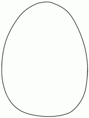 Disegno di uovo di Pasqua da stampare e colorare 282 Disegno di uovo di Pasqua da stampare e colorare 282