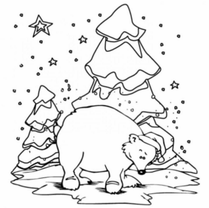 Disegno di albero di Natale da stampare e colorare 238