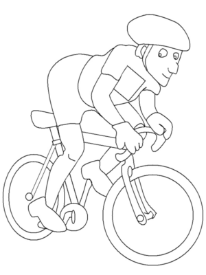 Disegno di bicicletta da stampare e colorare 22