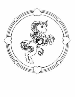 Disegno di unicorno da stampare e colorare 60