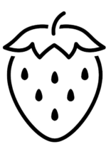 Disegni di Fragole da colorare