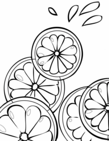 Disegno di limone da stampare e colorare 8