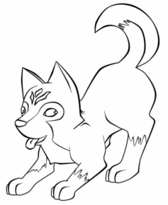 Disegno di volpe da stampare e colorare 108
