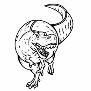 Disegno di Tirannosauro da stampare e colorare 95
