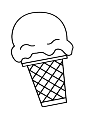 Disegno di gelato da stampare e colorare 27