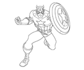Disegni di Capitan America da colorare