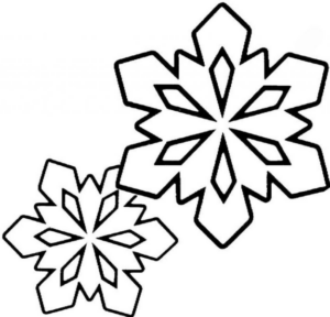 Disegno di fiocco di neve da stampare e colorare 14