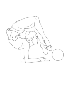 Disegno di ginnastica da stampare e colorare 17