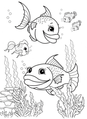 Disegno di pesce da stampare e colorare 194