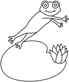 Disegno di rana da stampare e colorare 23
