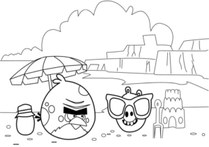 Disegno di Angry birds da stampare e colorare 103