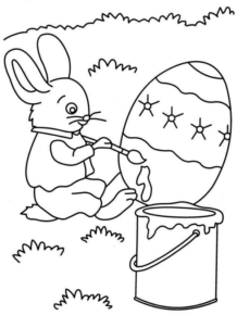 Disegno di uovo di Pasqua da stampare e colorare 85