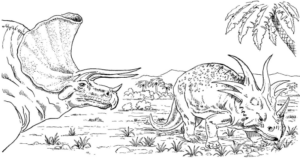 Disegno di Triceratopo da stampare e colorare 54