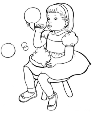 Disegno di bambino da stampare e colorare 68