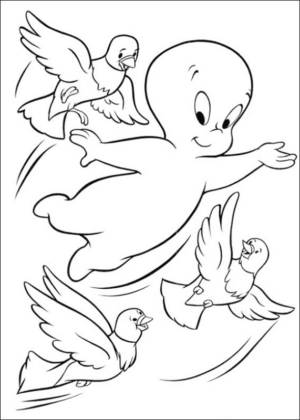 Disegno di Casper da stampare e colorare 34
