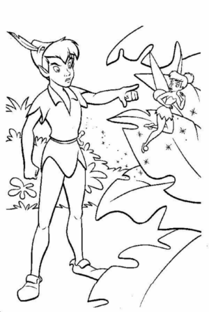 Disegno di Peter Pan da stampare e colorare 120