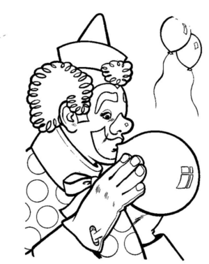 Disegno di clown da stampare e colorare 25