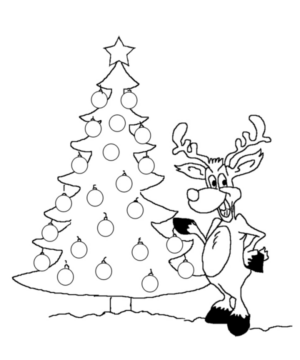 Disegno di albero di Natale da stampare e colorare 34 Disegno di albero di Natale da stampare e colorare 34