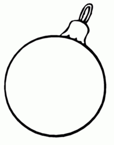 Disegno di palla di Natale da stampare e colorare 21