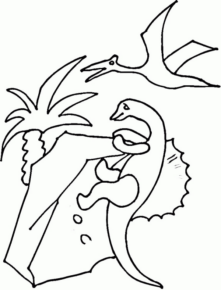 Disegno di Pterodattilo da stampare e colorare 9