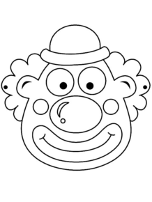 Disegno di maschera da stampare e colorare 70
