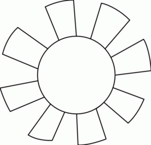 Disegno di sole da stampare e colorare 17
