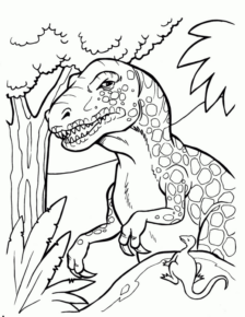 Disegno di Tirannosauro da stampare e colorare 27