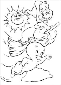 Disegno di Casper da stampare e colorare 6