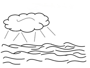 Disegno di nuvola da stampare e colorare 2