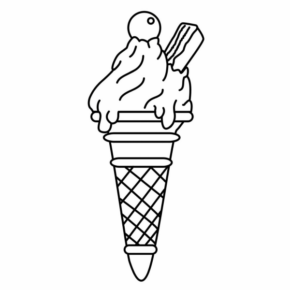 Disegno di gelato da stampare e colorare 63