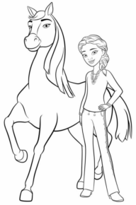 Disegno di equitazione da stampare e colorare 6