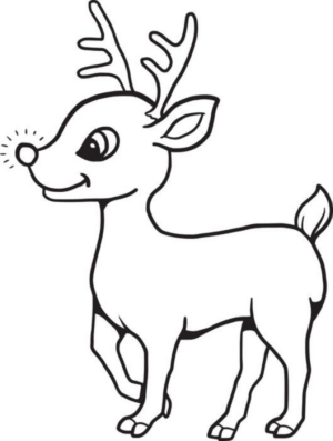 Disegno di cervo da stampare e colorare 30
