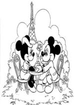 Disegni di Minni e Topolino da colorare