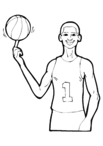 Disegno di basket da stampare e colorare 37