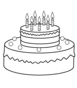 Disegno di compleanno da stampare e colorare 86