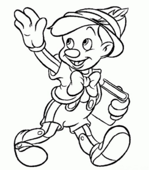 Disegno di Pinocchio da stampare e colorare 54