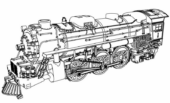 Disegni di Treni da colorare