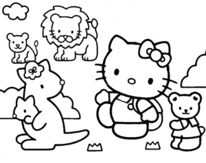 Disegno di Hello Kitty da stampare e colorare 15