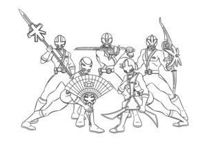 Disegno di Power Rangers da stampare e colorare 18